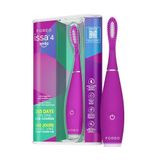 FOREO issa 4 Smile Elektrikli Diş Fırçası – Kompakt ve Seyahat Dostu, 4'ü 1 Arada Hibrit Fırça Başlığı, Plaklara Karşı Dayanıklı - Büyülü mor
