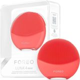 FOREO LUNA 4 mini Yüz Temizleme Fırçası ve Yüz Masaj Aleti - Premium Yüz Bakımı - Yüz Bakım Ürünlerinin Emilimini Artırır - Basit Cilt Bakım Araçları - Tüm Cilt Tipleri İçin - Coral