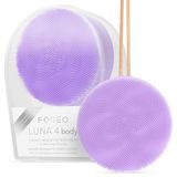 FOREO LUNA 4 vücut - Vücut Fırçası - Tüm Vücut Cilt Bakımı - Peeling Vücut Temizleyici - Losyon Aktivitelerinin Emilimini Artırır - Premium Lenfatik Drenaj Cilt Bakım Aleti - Su Geçirmez - Şarj