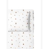 Forest Amigos %100 Pamuk Saten Bebek Lastikli Çarşaf Seti 70 x 140 cm + 35 x 45 cm