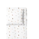 Forest Amigos%100 Pamuk Saten Bebek Lastikli Çarşaf Seti 70 x 140 cm