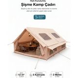 Forestia 12 M² Dev Kamp Çadırı - Kolay Kurulumlu 4 Mevsim Profesyonel Aile Çadırı - Oxford Kumaş Şişme Çadır