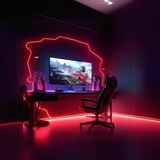 Forestia 5 Metre 5V Rgb Neon Şerit LED Lamba Telefon Kumanda ile Kontrol Oda Eşya Ortam Süslemek Için LED