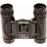 Forestia 8X21 Çift Gözlü Izleme Dürbünü - 1000M/56M - Kauçuk Kaplamalı Mini Boy Taşıma Çantalı Seyir Dürbünü (Kamuflaj)