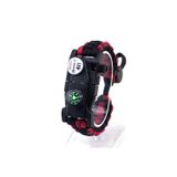 Forestia Bordo Paracord - Kampçı Bilekliği Hayatta Kalma Bileklik - Portatif Bileklik
