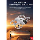 Forestia Mini Drone - Çift Kameralı Wifi Fpv Canlı Görüntü Aktarımlı Engel Tanımayan LED Işıklı Akıllı Drone - Renkli