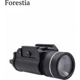 Forestia Profesyonel Taktik Tabanca Tüfek Feneri 800 Lümen Standart Ray Uyumlu Kolay Montajlı