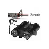 Forestia Profesyonel Tüfek Lazerli Feneri - 2'si 1 Arada Taktikal Fenerli Lazer Darbeye Dayanıklı Metal Kasa
