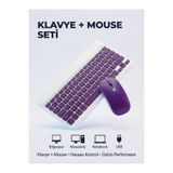 Forestia Şarjlı Kablosuz Klavye Mouse Seti - Bluetooth & 2.4GHz USB Dongle Dual Mod - Ultra İnce Sessiz Set