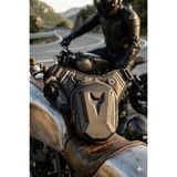 Forestia Siyah Su Geçirmez Bel Bacak Omuz Motorcu Çantası - Sert Kabuklu Dayanıklı Motosiklet Çantası