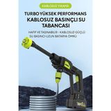 Forestia Taşınabilir Sulama ve Temizlik Seti - Şarjlı Yüksek Basınçlı Oto Yıkama Tabancası - Sulama Tabancası