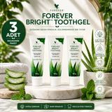 Forever Bright Toothgel Aloe Vera ve Propolis İçeren Diş Macunu (Florür İçermez) 3 x 130 g