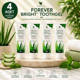 Forever Bright Toothgel Aloe Vera ve Propolis İçeren Diş Macunu (Florür İçermez) 4 x 130 g