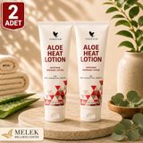 Forever Living Products Forever Aloe Heat Lotion Aloe Vera ve Mentol İçeren Masaj Losyonu 2 x 118 ml