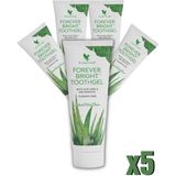 Forever Living Products Forever Bright Toothgel Aloe Vera ve Propolis İçeren Diş Macunu (Florür İçermez) 5 x 130 g