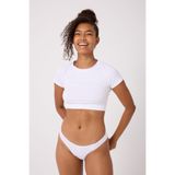 FOREVER MORE Lazer Kesim String Tanga Hayalet Tanga Beyaz-S/M