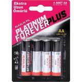 Forever Plus Platinum Alkalin Kalem Pil 4'lü 2 ADET