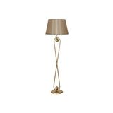 Forever Statik Eskitme Mat Gold Metal Lambader - Mavi