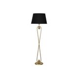 Forever Statik Eskitme Mat Gold Metal Lambader - Siyah