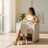 Foreversoles Gold Altın Platform Topuklu Kadın Ayakkabı Şık Abiye Sandalet - Altın - Gold