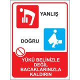 Forex Dekota Önce Iş Güvenliği Uyarı Levhası 25X35 - 1