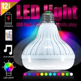 Forland Bluetooth Hoparlör Akıllı LED Ampul 12 Renkli Kumandalı