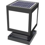 Forlife 30 Watt Solar Set Duvar Üstü Ayaklı Dekoratif Küp Armatür - Beyaz