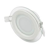 Forlife 5 W Camlı LED Panel Yuvarlak Beyaz Gövde Beyaz Işık FL-2120 3 Adet