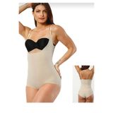 Form Angel 2004 Göğüs Destekli Body Korse, Kadın, Ten/Siyah, 2XL Beden