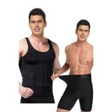 Form Angel 2'li Set Erkek Korse Atlet ve Boxer Korse, Siyah, L Beden