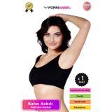 Form Angel #Büstiyer Dikişsiz Seamless Kadın Esnek Yumuşak Kumaş Kalın Askılı Pedli Spor Büstiyer - 1 Adet