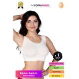 Form Angel #Büstiyer Dikişsiz Seamless Kadın Esnek Yumuşak Kumaş Kalın Askılı Pedsiz Spor Büstiyer - 1 Adet