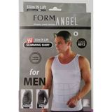 Form Angel Erkek Beden Inceltici Slim Fit Korse Atlet 2 Adet - 6012 - XL - Siyah