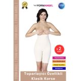 Form Angel İz Göstermeyen Kaymaz Dikişsiz Vücut Şekillendiren Kalça Toparlayıcı Klasik Korse - 2 Adet