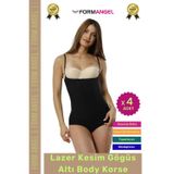 Form Angel İz Göstermeyen Lazer Kesim Toparlayıcı Şekillendirici Kaymaz Göğüs Altı Body Korse - 4 Adet