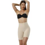 Form Angel Kadın Ten Rengi Lazer Kesim Paçalı Korse, L-XL Beden