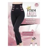 Form Angel Kadın Yüksek Bel Korse Tayt, Siyah, 2XL-3XL Beden