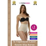 Form Angel #Korse 2 Beden İncelten Toparlayıcı İz Göstermeyen Kaymaz Kadın Lazer Kesim Slip Korse - 3 Adet