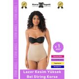 Form Angel #Korse 2 Beden Küçülten İz Yapmayan Göstermeyen Lazer Kesim Yüksek Bel String Korse - 1 Adet