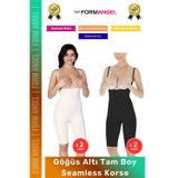 Form Angel #Korse Dikişsiz Toparlayıcı Kaymaz Seamless Sıkılaştırıcı Kadın Göğüs Altı Tam Boy Korse 4'lü Set