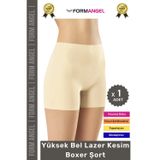 Form Angel #Korse İz Göstermeyen Lazer Kesim Toparlayıcı Şekillendirici Rahat Yüksek Bel Boxer Korse - 1 Adet
