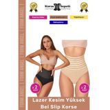 Form Angel #Korse Vücut Şekillendirici Karın Bel Toparlayıcı Lazer Kesim Yüksek Bel Slip Korse 4'lü Set