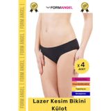 Form Angel #Külot Dikişsiz İz Göstermeyen Belli Etmeyen Esnek Rahat Lazer Kesim Hayalet Bikini Külot - 4 Adet