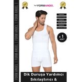 Form Angel Toparlayıcı Gizleyici Erkek Atlet Korse, Beyaz, M Beden TYC00190554586