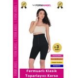 Form Angel Vücut Bel Popo Şekillendiren Sıkılaştırıcı Fermuarlı Paçalı Klasik Toparlayıcı Korse - 3 Adet