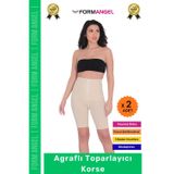 Form Angel Yüksek Bel Vücut Karın Mide Şekillendirici Külot Fermuarlı Toparlayıcı Slip Korse - 2 Adet