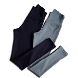 Form Class | 2'li Uzun, Kaşkorse, Toparlayıcı, Yüksek Bel Kadın Tayt (Çağla Yeşili-Siyah, S/M)