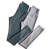 Form Class | 2'li Uzun, Kaşkorse, Toparlayıcı, Yüksek Bel Kadın Tayt (Krem-Çağla Yeşili, 2XL)