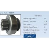 Form Metal Marş Dişlisi 10 Diş 5 Kanal Valeo Tipi Dacıa Logan/Renault Clıo- Megane2 Dizel/Ford Fıesta (1 Ad )