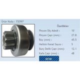 Form Metal Marş Dişlisi 10 Diş 5 Kanal Valeo Tipi Dacıa Logan/Renault Clıo- Megane2 Dizel/Ford Fıesta